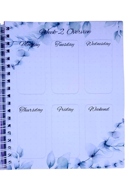 Family Tales yearbook weekly planning spread with sections for memories, milestones, and highlights.