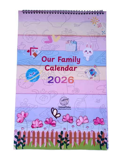 Family Wall Calendar 2026 – Monthly Planner + Habit Tracker + Meal Planner + To-Do list
