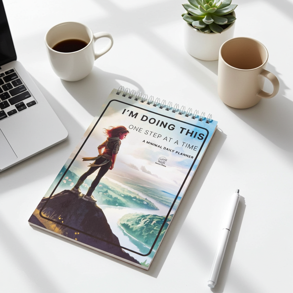 I’m Doing This – One Step at a Time | Minimal Daily Planner Notepad