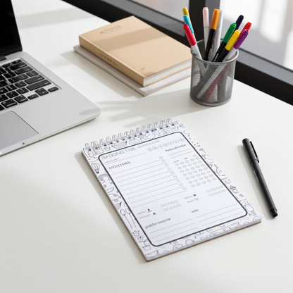 I’m Doing This – One Step at a Time | Minimal Daily Planner Notepad